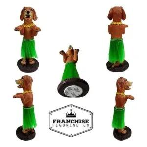 Hula Dog Dashboard Doll Accesorios para coche Bobblehead
