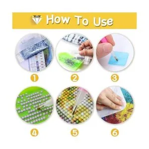 Kit de taladro completo para pintar con diamantes en 5D