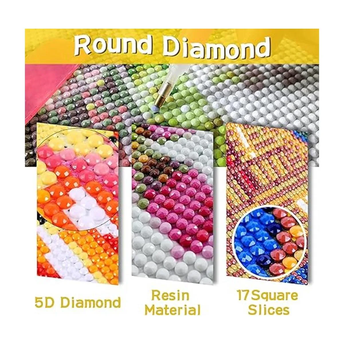 Kit de taladro completo para pintar con diamantes en 5D