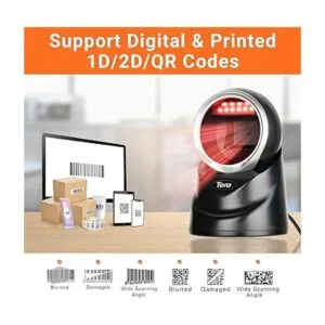 Tera 1D 2D QR Escáner Barocde Escritorio Lector de_5