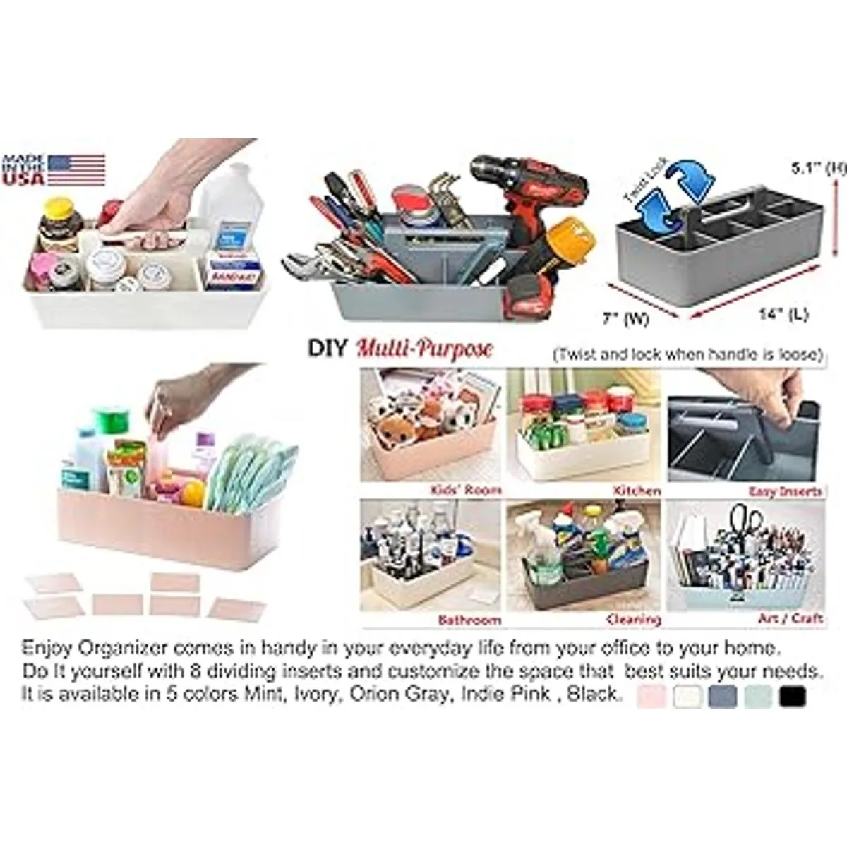 Enjoy Organizer Organizador portátil grande divisores de