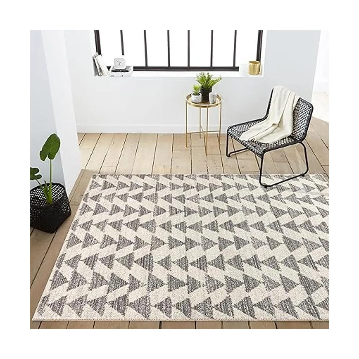 JONATHAN Y MOH206B3 Aisha Alfombra geométrica triangular_6