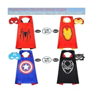 NuGeriAZ Capa de superhéroe para niños capa de Halloween_2