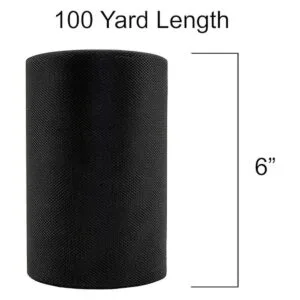 Craft Forge Rollo de tela de tul 6 pulgadas por 100