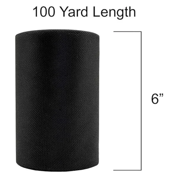 Craft Forge Rollo de tela de tul 6 pulgadas por 100