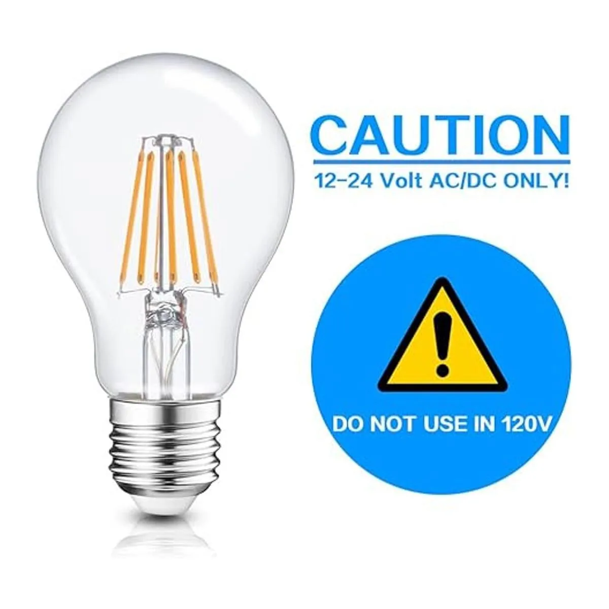 Haian Bombilla LED de 12 V 6 W 600 Lm E26E27 base_2