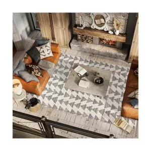 JONATHAN Y MOH206B3 Aisha Alfombra geométrica triangular_5