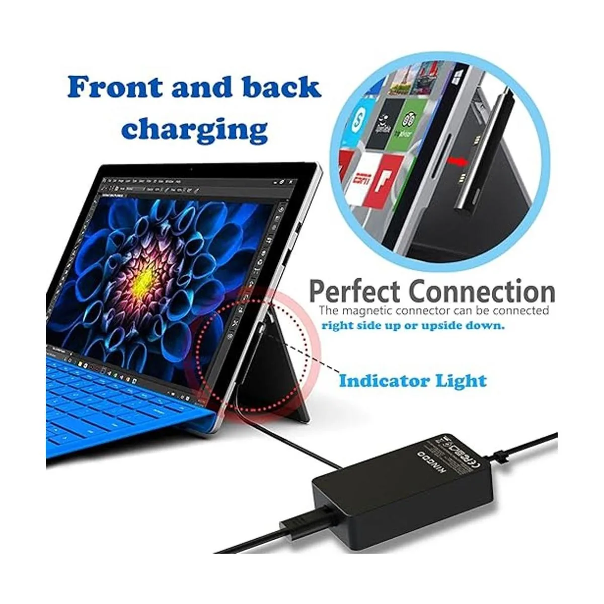 Surface Pro Cargador Surface para laptop cargador de 65_3