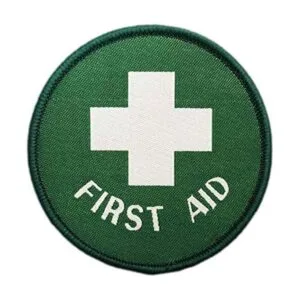 First Aid Circle Parche para planchar diseño de círculo_1
