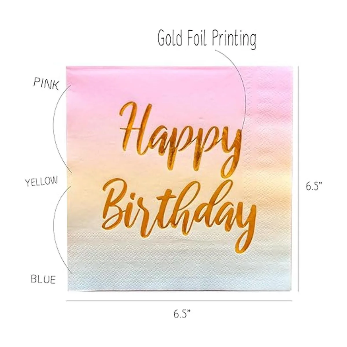 Servilletas de feliz cumpleaños paquete de 50 servilletas_2