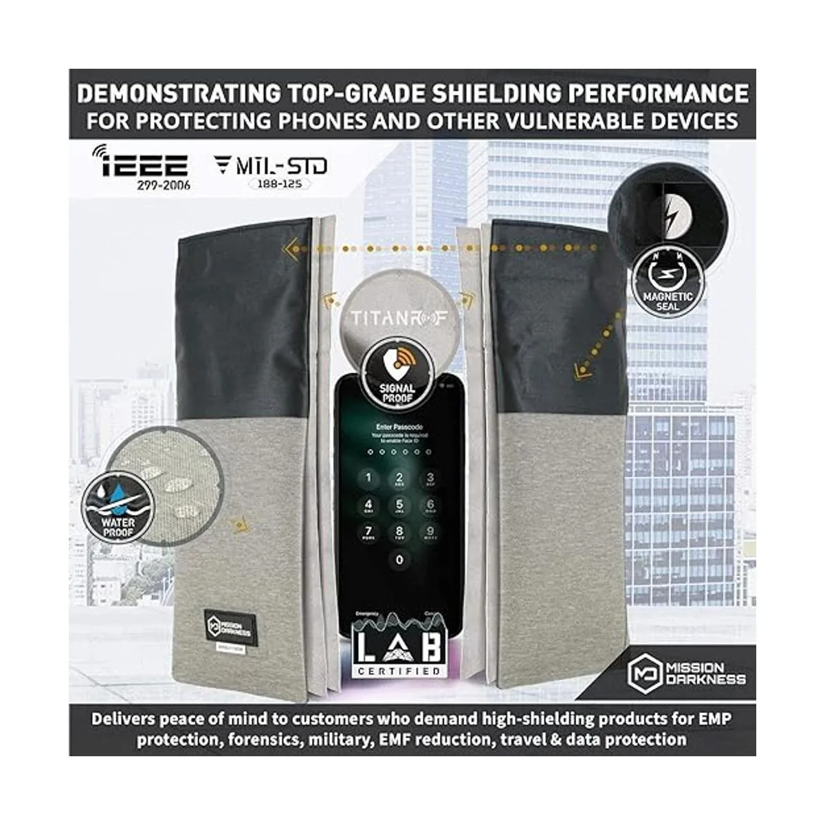 Mission Darkness Dry Shield Faraday Funda para teléfono_3