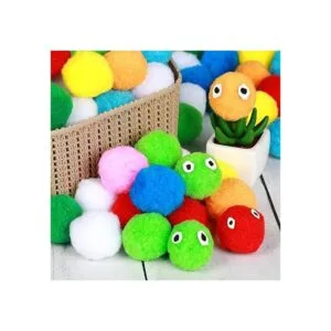 Pompones surtidos muy grandes para decoración de