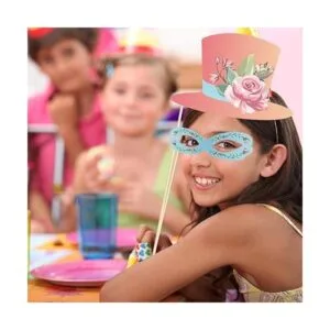 CC HOME Accesorios para cabina de fotos de fiesta de té de_3