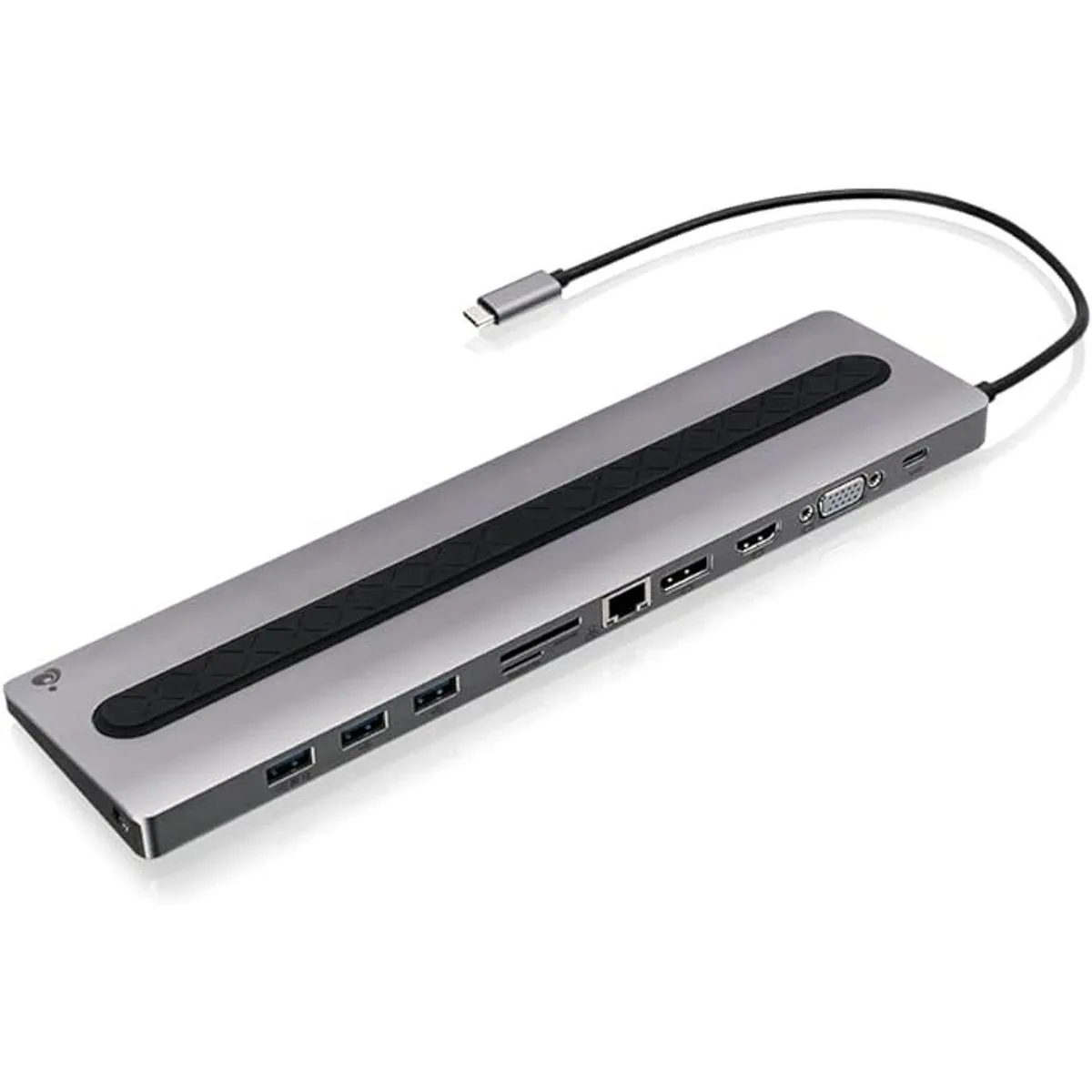 IOGEAR Estación de acoplamiento de perfil bajo USBC de 8_1