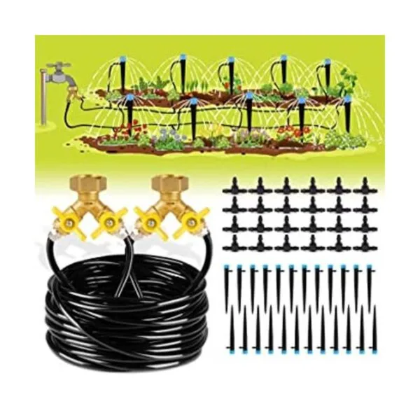 HIRALIY Kit de riego por goteo de 98 pies para sistema de_1