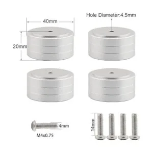 Monosaudio Patas de aislamiento 4 piezas de 1.575 x 0.787_4