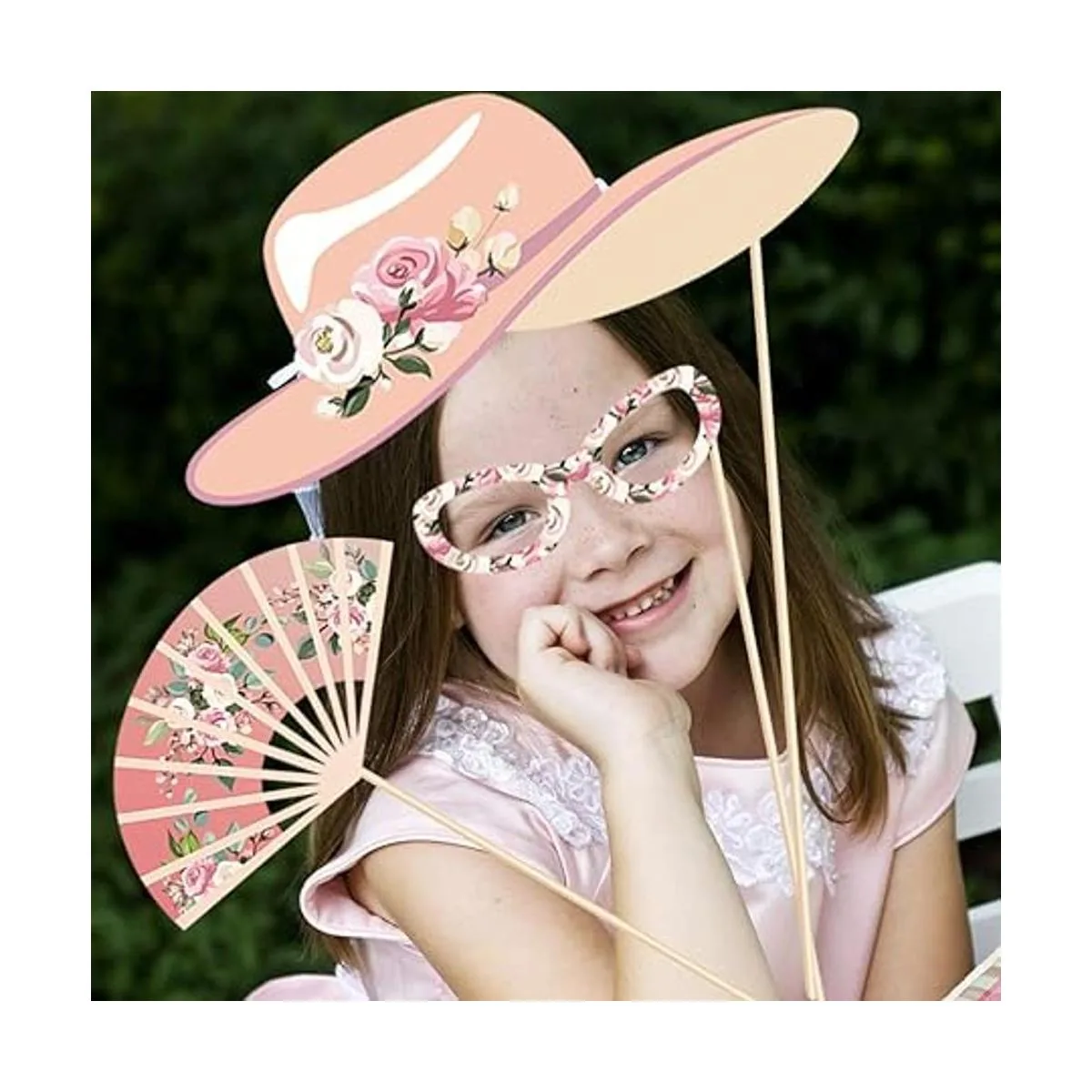 CC HOME Accesorios para cabina de fotos de fiesta de té de_2