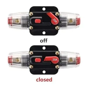 RKURCK 12V DC 20 Amps Car Audio Inline Disyuntor Fusible_3