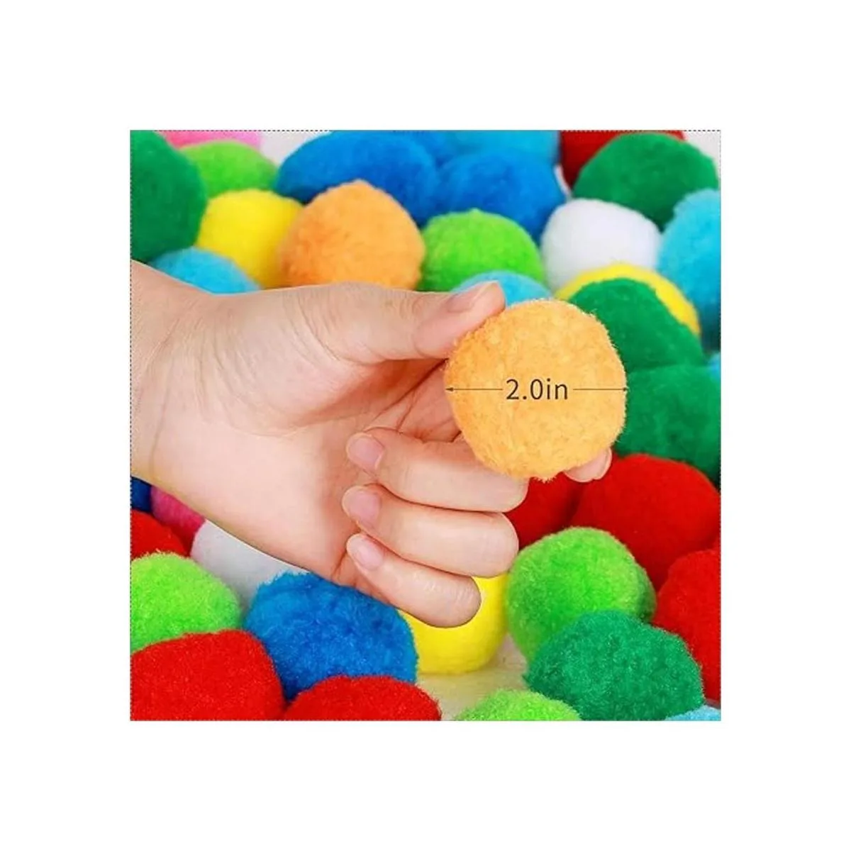 Pompones surtidos muy grandes para decoración de