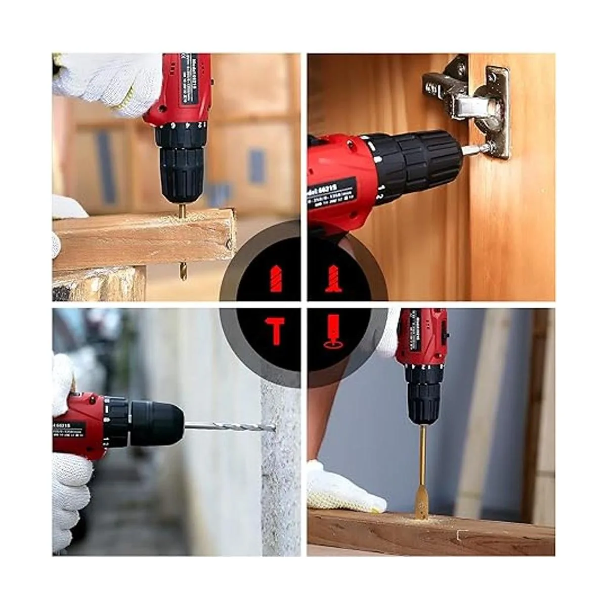 Dedeo Juego de herramientas de taladro inalámbrico para_6