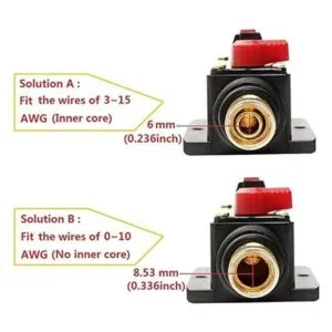 RKURCK 12V DC 20 Amps Car Audio Inline Disyuntor Fusible_5