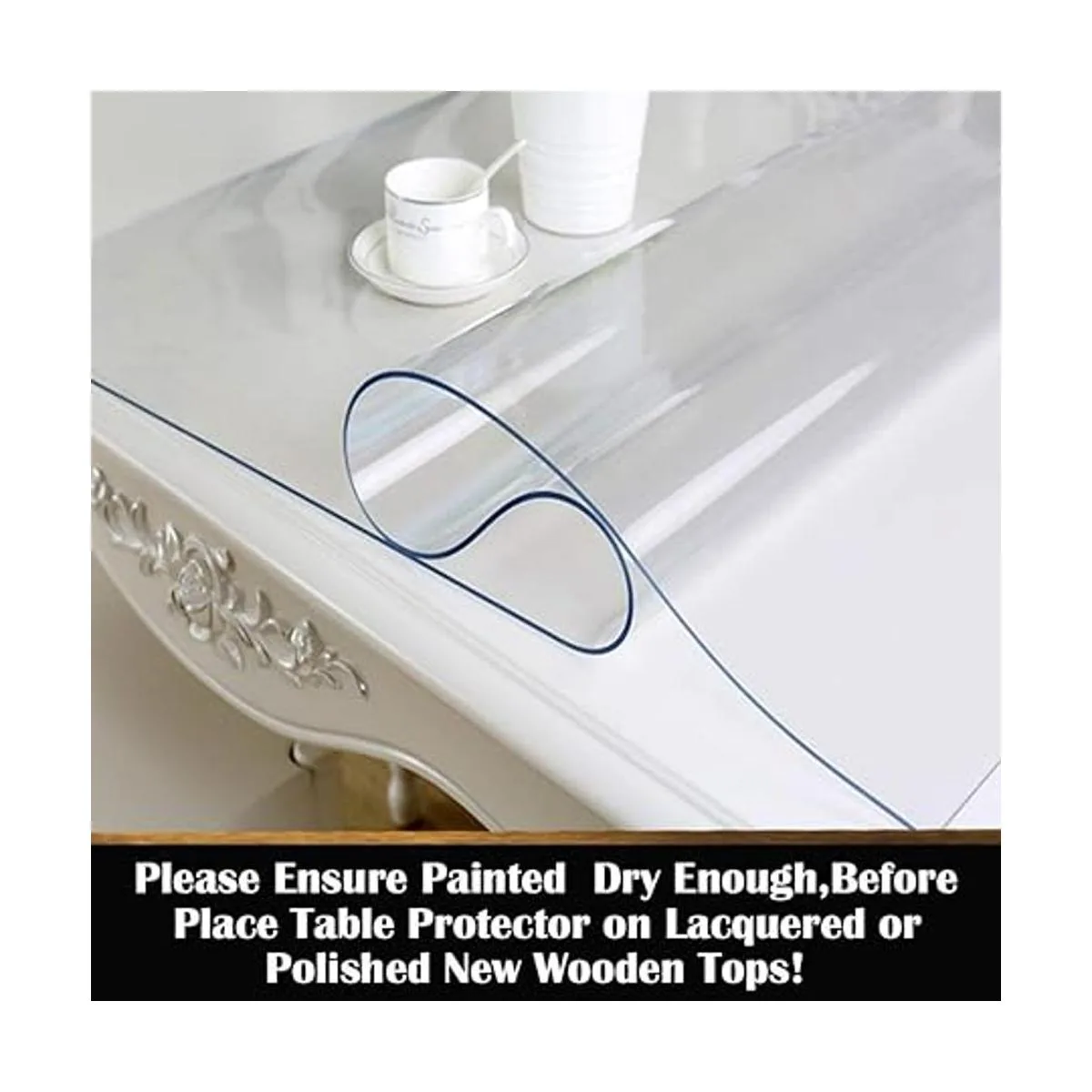 Leoewo Protector transparente y rectangular de 1.5 mm de