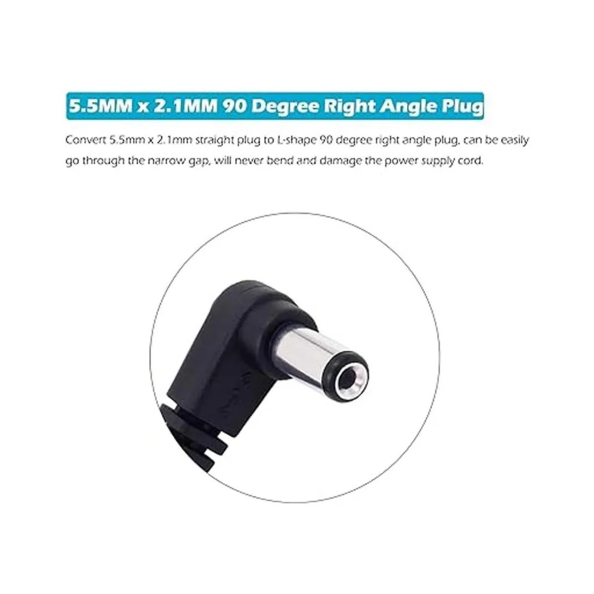 Fancasee Paquete de 2 cables de extensión de alimentación_2