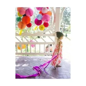 Binpeng Abanico de papel para decoraciones bolas de papel