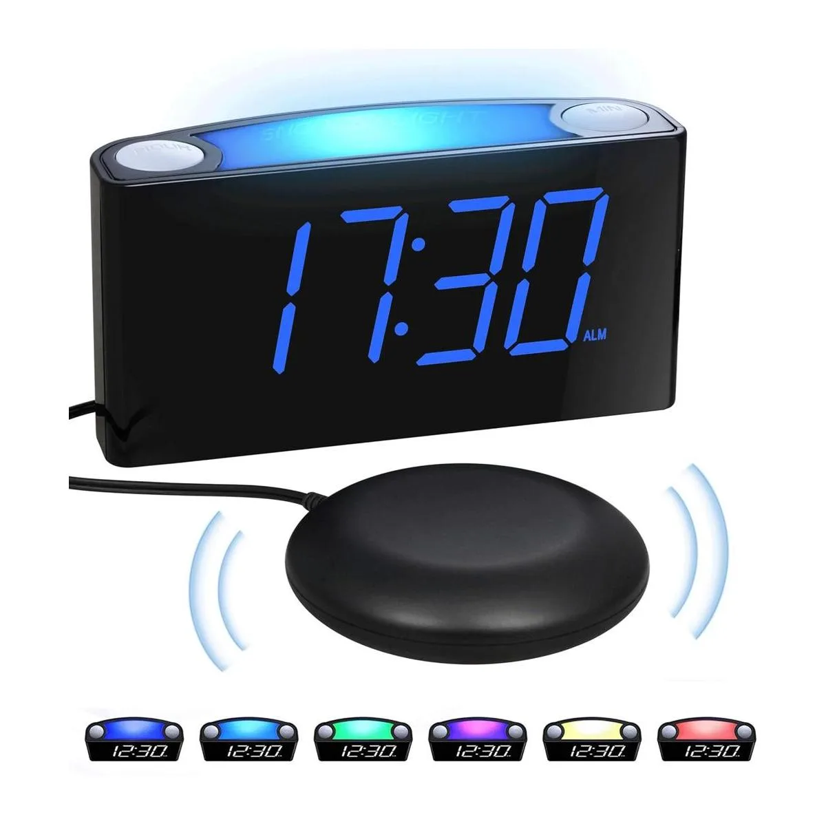 Reloj despertador vibratorio extra fuerte con agitador de_1