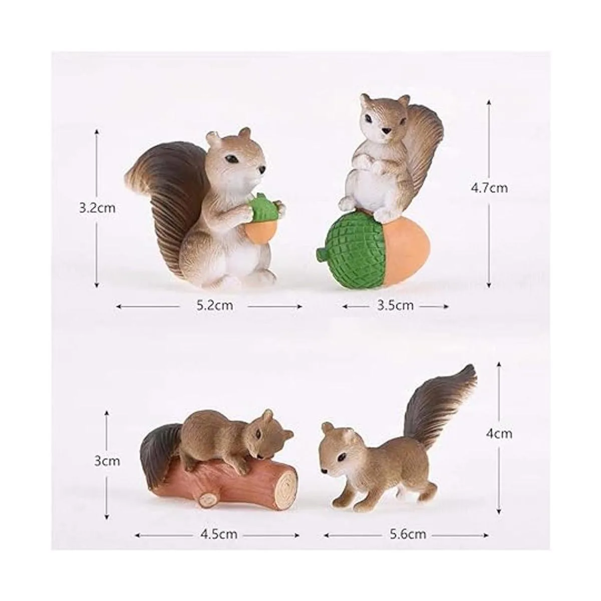 HanYoer Juego de 4 figuras decorativas para tartas de_2