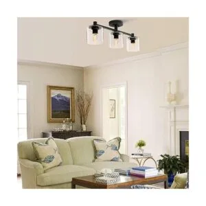 Pathson Lámpara de techo semiempotrada de 3 luces_2