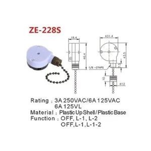 Interruptor de luz de repuesto para ventilador de techo_2