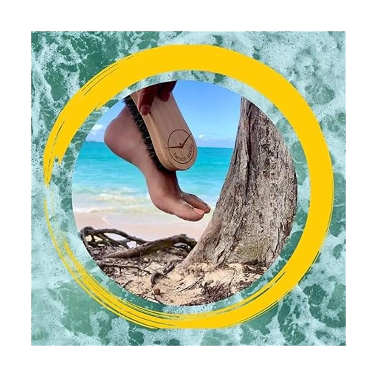 Beach Sandy Cepillo de arena 2 en 1 para la playa_6