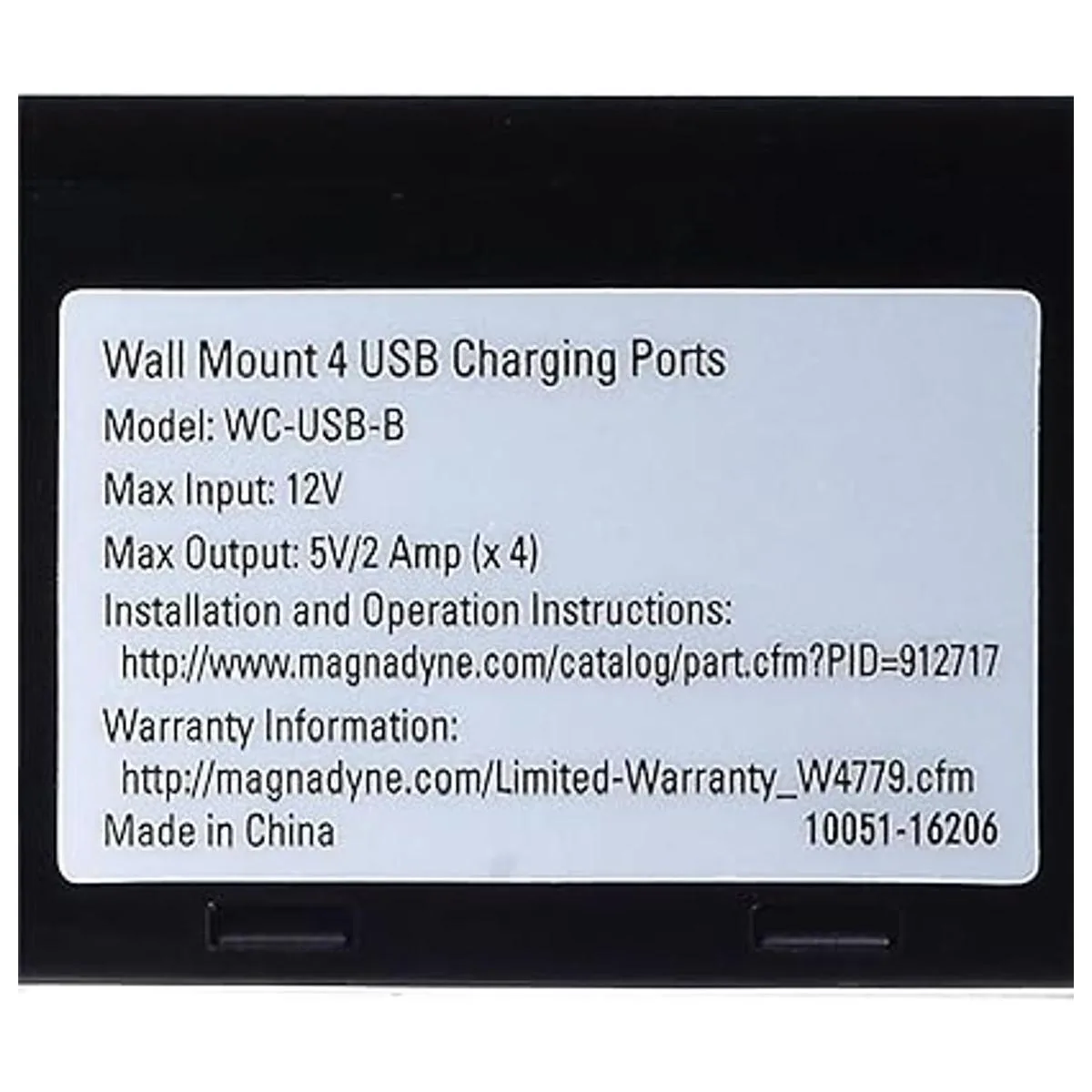 Magnadyne soporte de pared con 4 puertos USB de carga_2