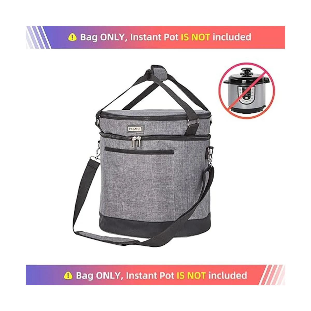 HOMEST Bolsa de transporte de 2 compartimentos para olla_5