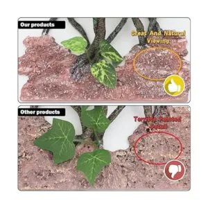 AQUA KT Decoración de fondo de roca con ventosa para_6