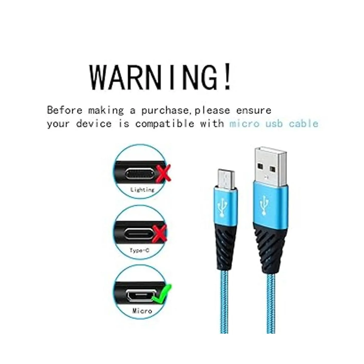 Cable de carga rápida para Android cable micro USB_2