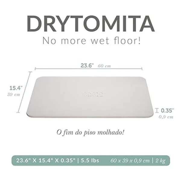 Momo Lifestyle Tapete de baño de piedra 23.6 x 15.4_2