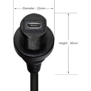 CERRXIAN Cable de extensión micro USB para coche barco