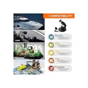 MiPremium Soporte de ventosa de coche para GoPro Hero 10_3