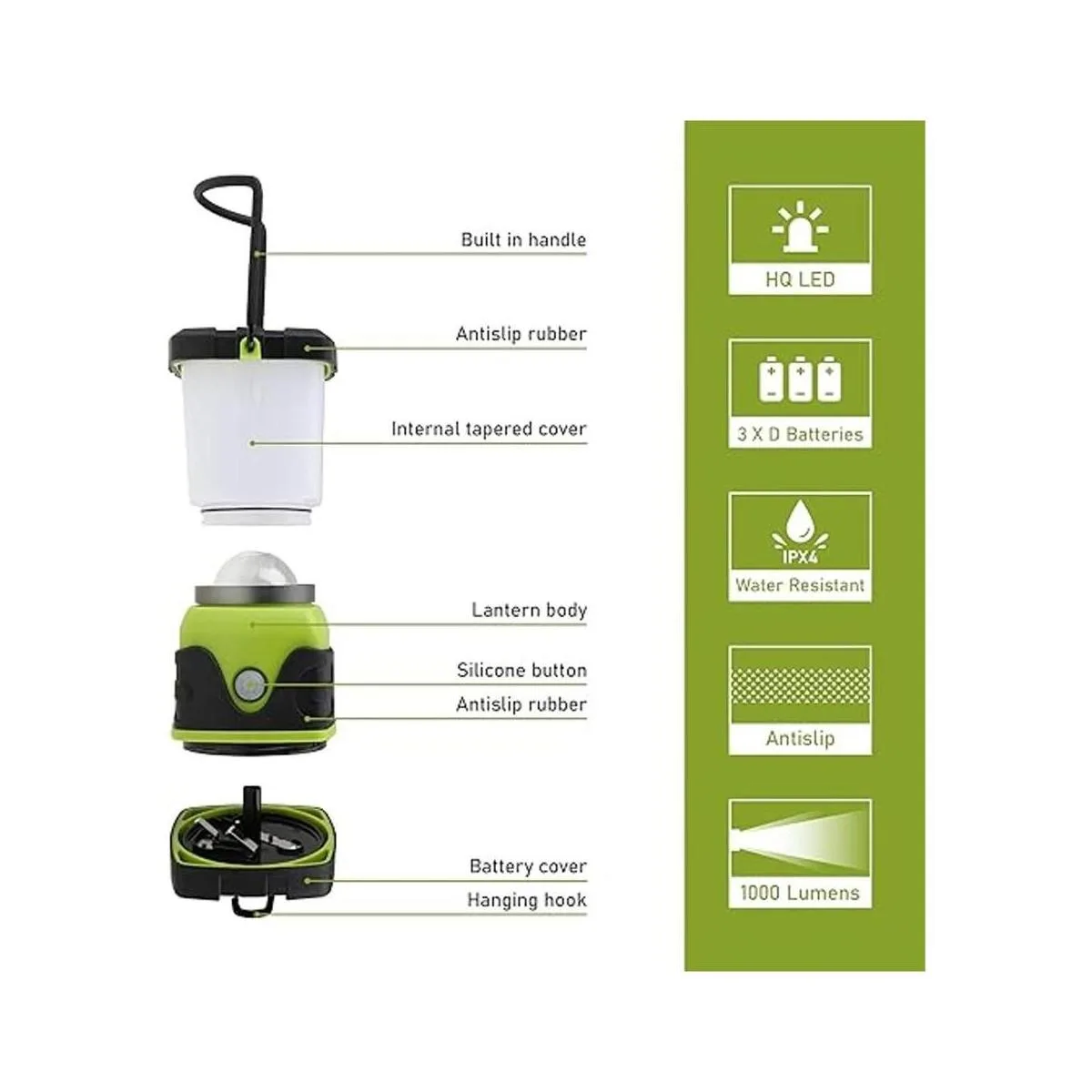 Tahoe Trails Linterna LED de campamento linterna LED_4