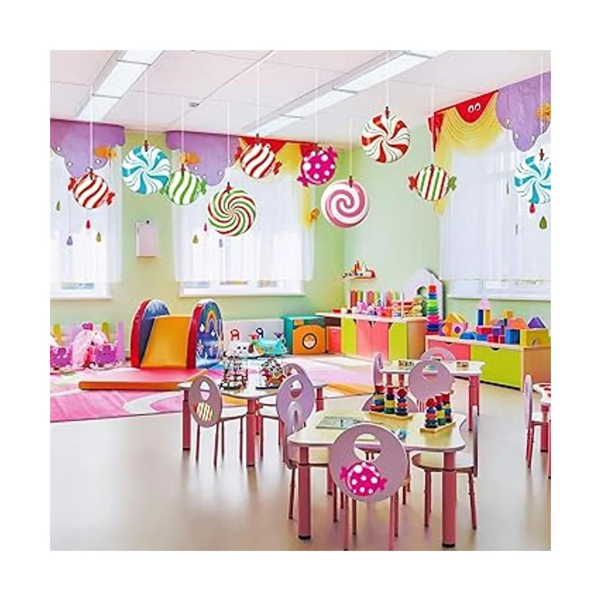 Candyland Recortes de dulces para decoración de fiesta de_5