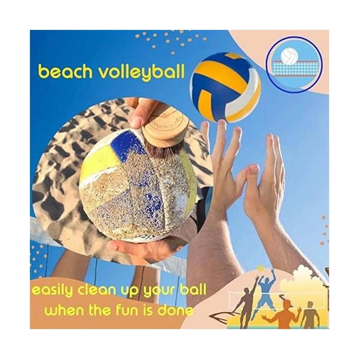 Beach Sandy Cepillo de arena 2 en 1 para la playa_3