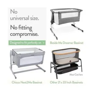 Sábanas bajeras de moisés para bebé junto a la cama_2