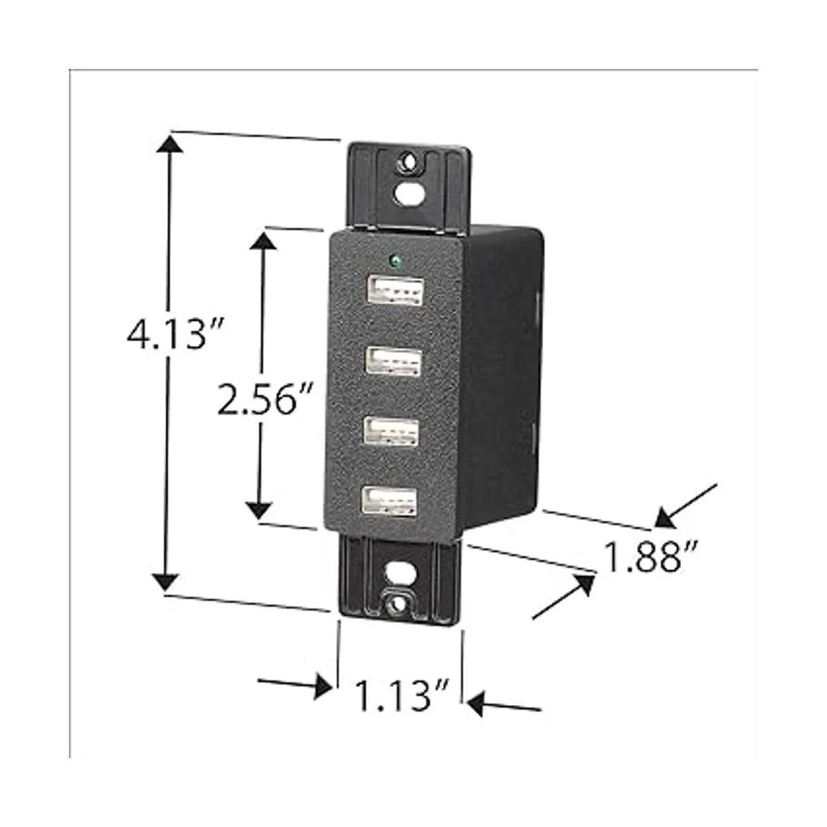 Magnadyne soporte de pared con 4 puertos USB de carga_3