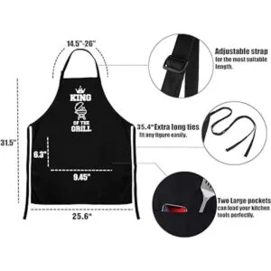 Saukore Delantales divertidos para parejas para él y para