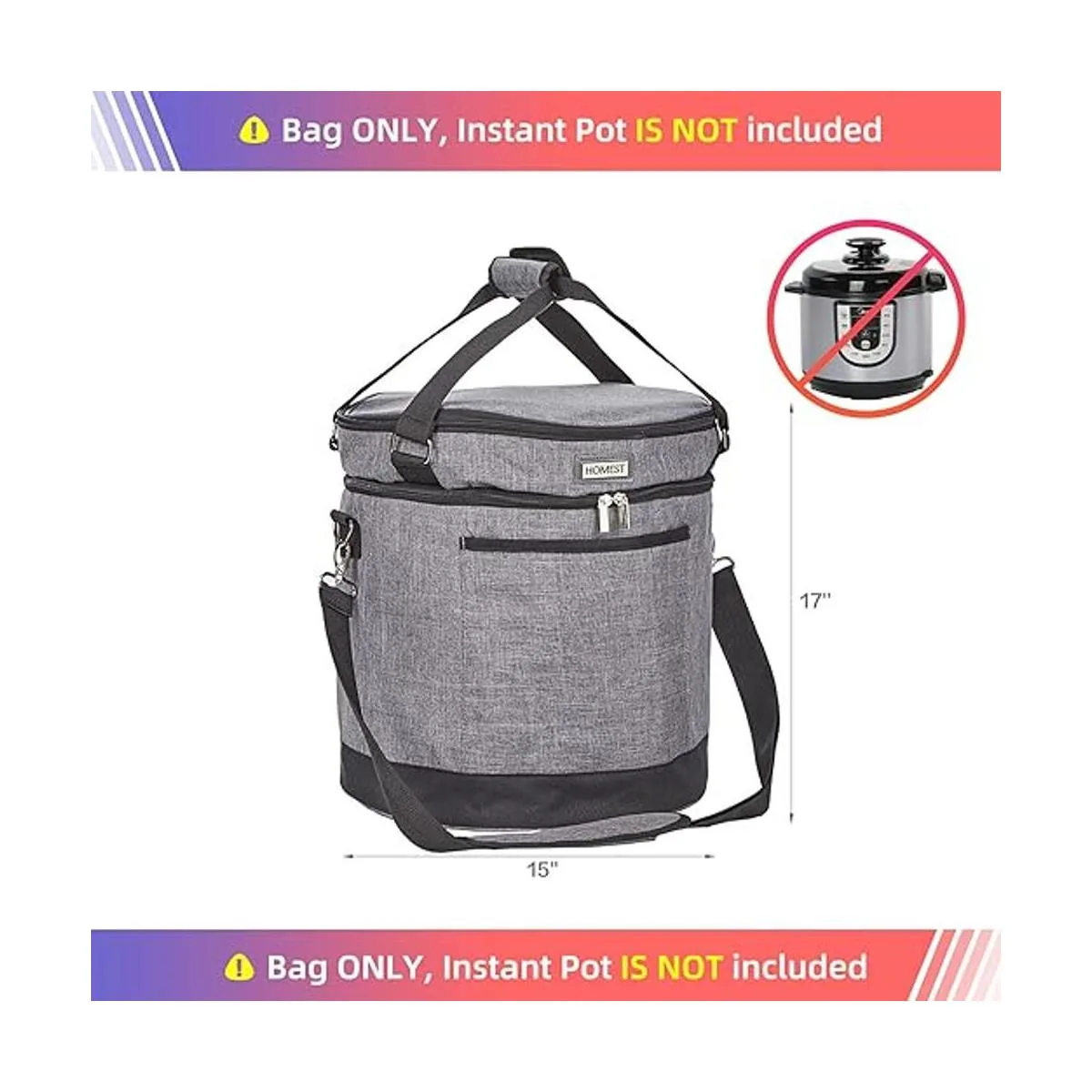 HOMEST Bolsa de transporte de 2 compartimentos para olla_6