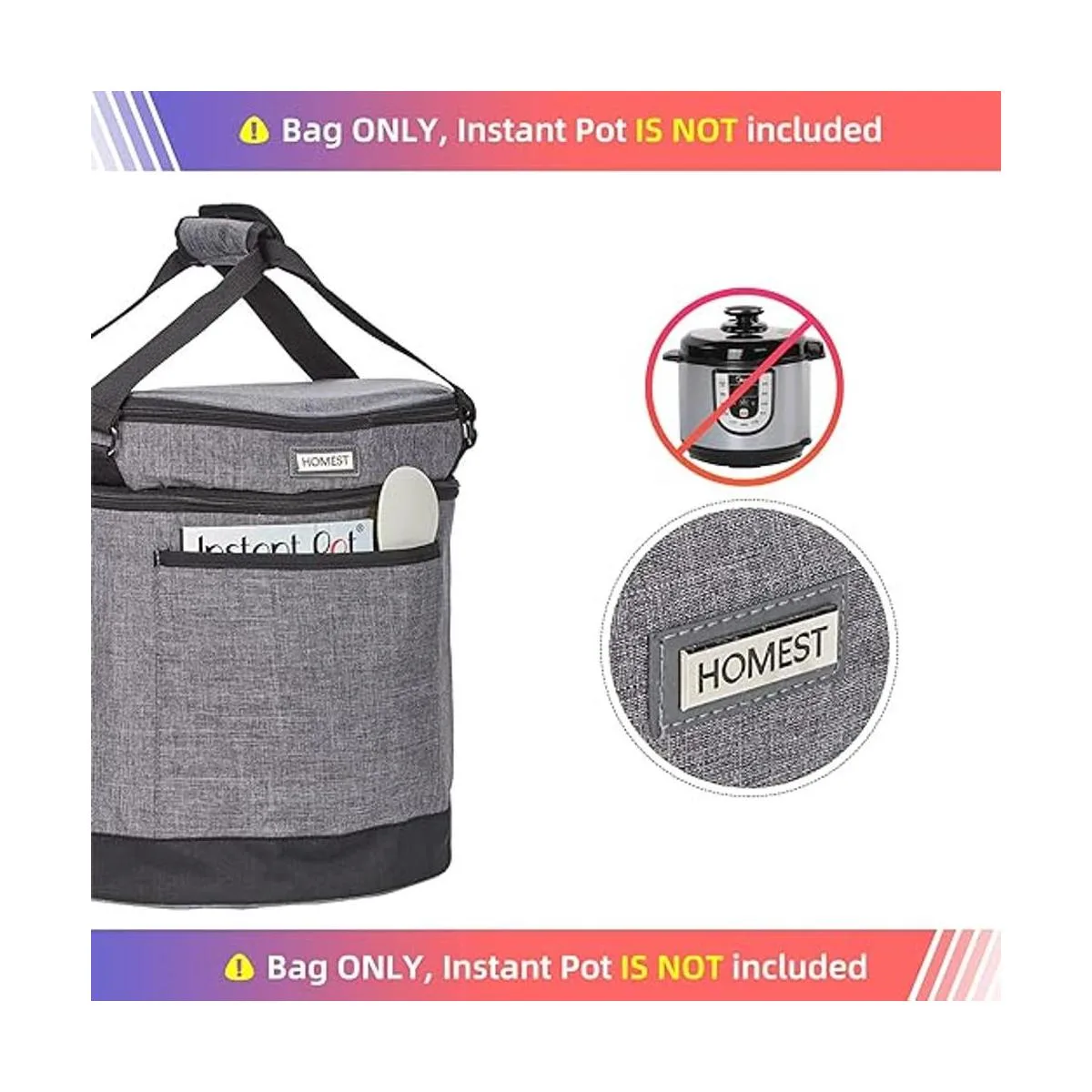 HOMEST Bolsa de transporte de 2 compartimentos para olla_4