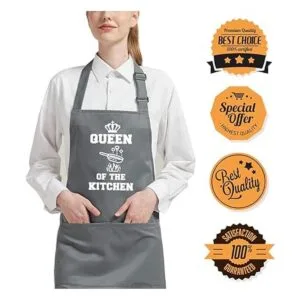 Saukore Delantales divertidos para parejas para él y para