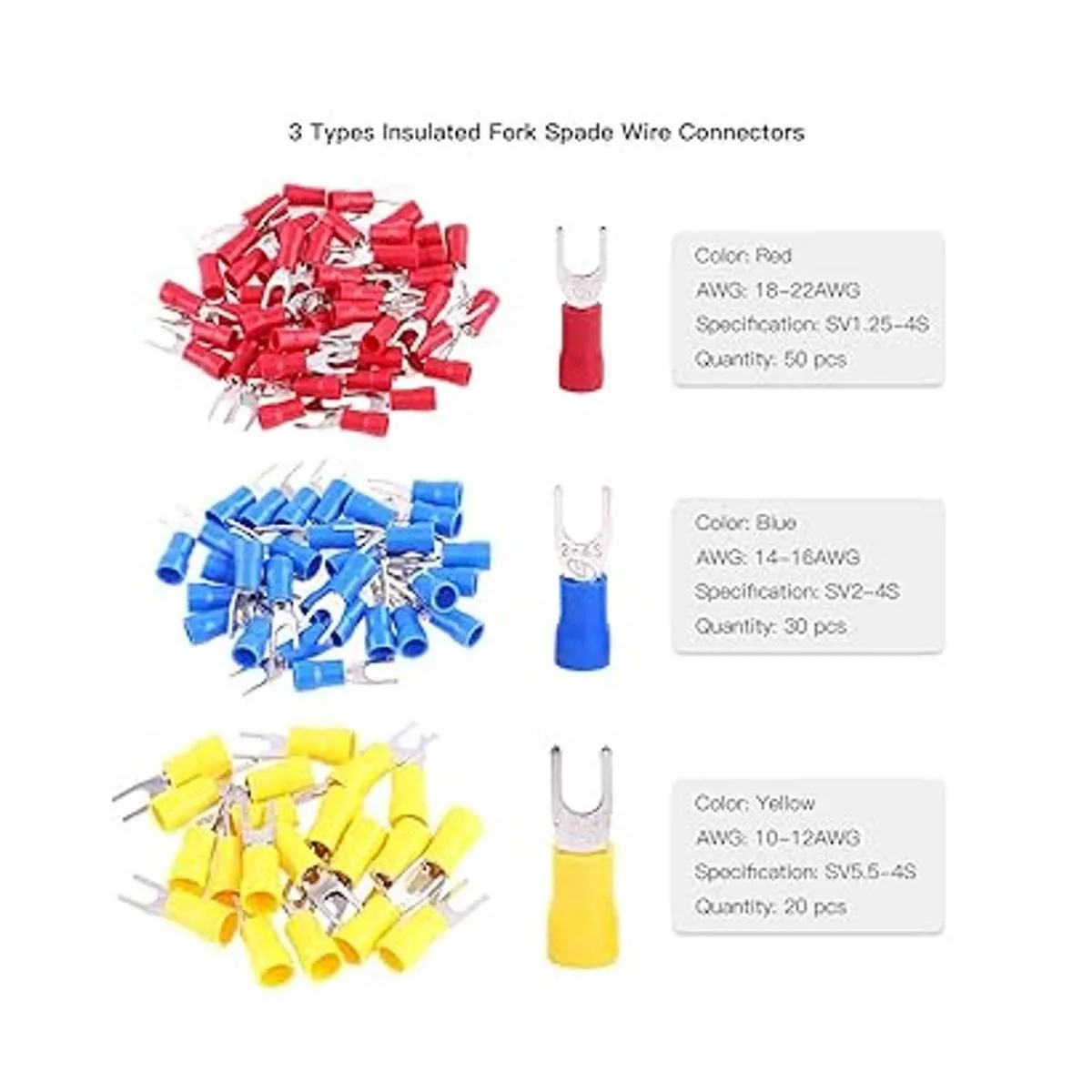Hilitchi 124 piezas 8 juegos bloque de terminales en_3
